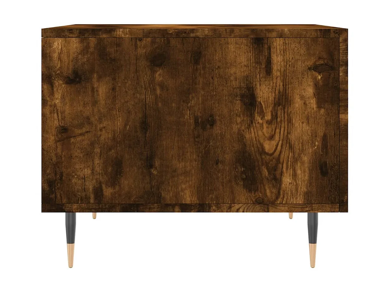 Tavolini Gold 2 pezzi rovere affumicato 50x50x40 cm in multistrato