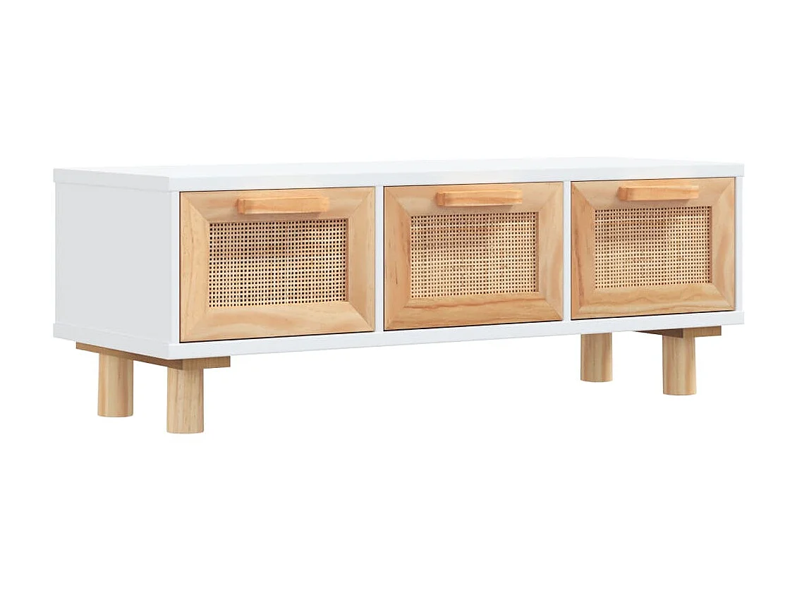 Mesa de centro dourada branca 80x40x30 cm Madeira trabalhada e pinho maciço