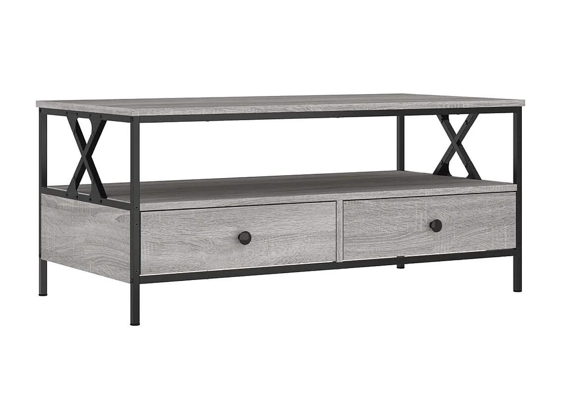 Gold Sonoma grijze salontafel 100x51x45 cm samengesteld hout