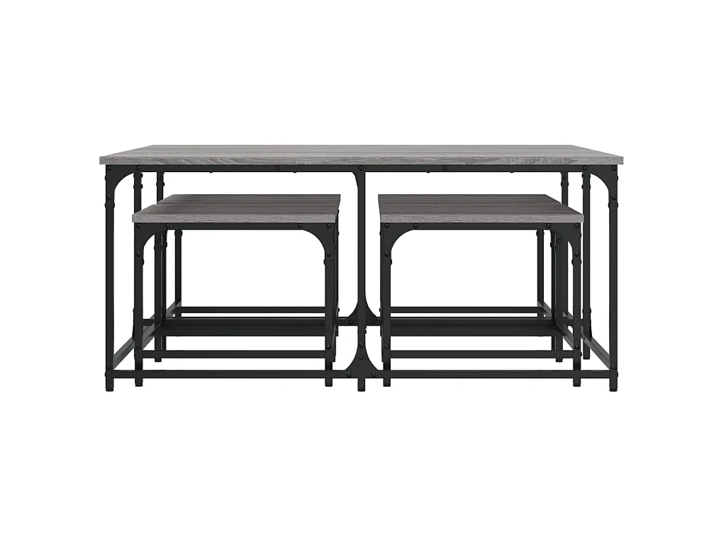 Gold Nesting salontafels 5 stuks sonomagrijs samengesteld hout