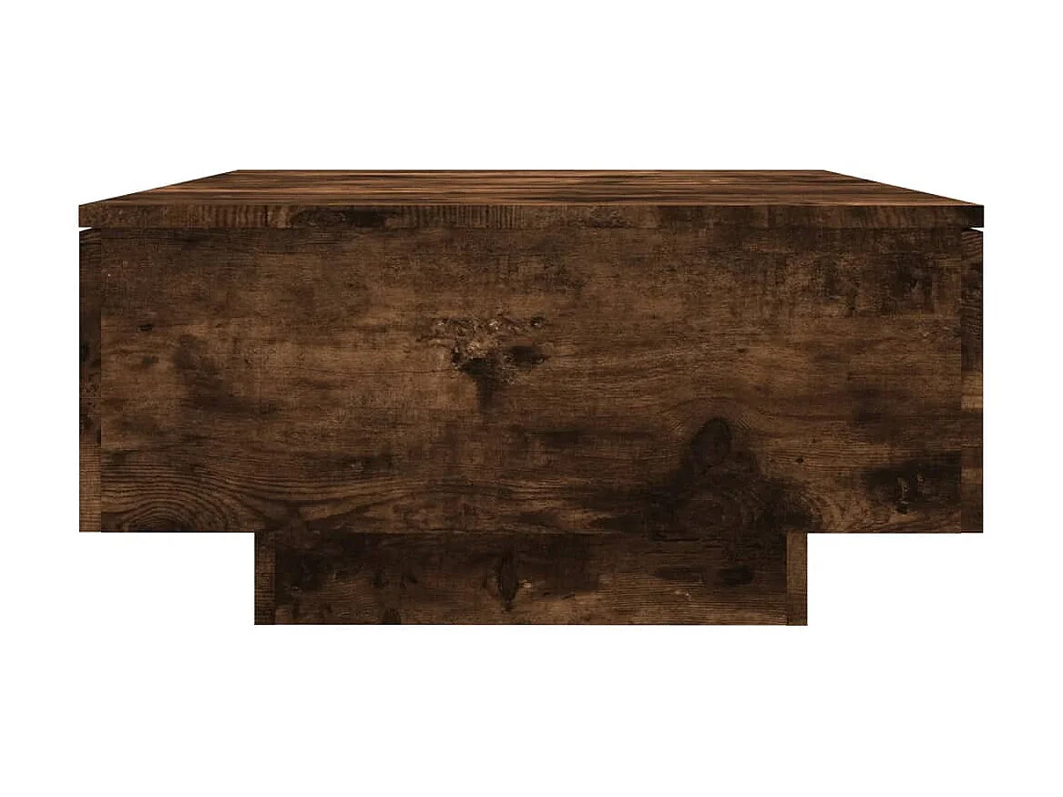 Mesa de centro dourada Carvalho fumado 90x60x31 cm Madeira artificial