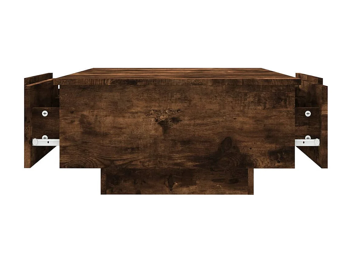 Mesa de centro dourada Carvalho fumado 90x60x31 cm Madeira artificial