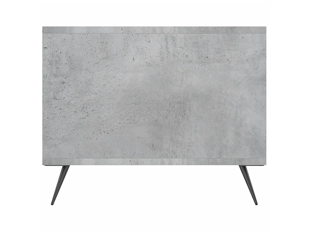 Mesa de centro cinza concreto dourado 102x50x40 cm madeira projetada