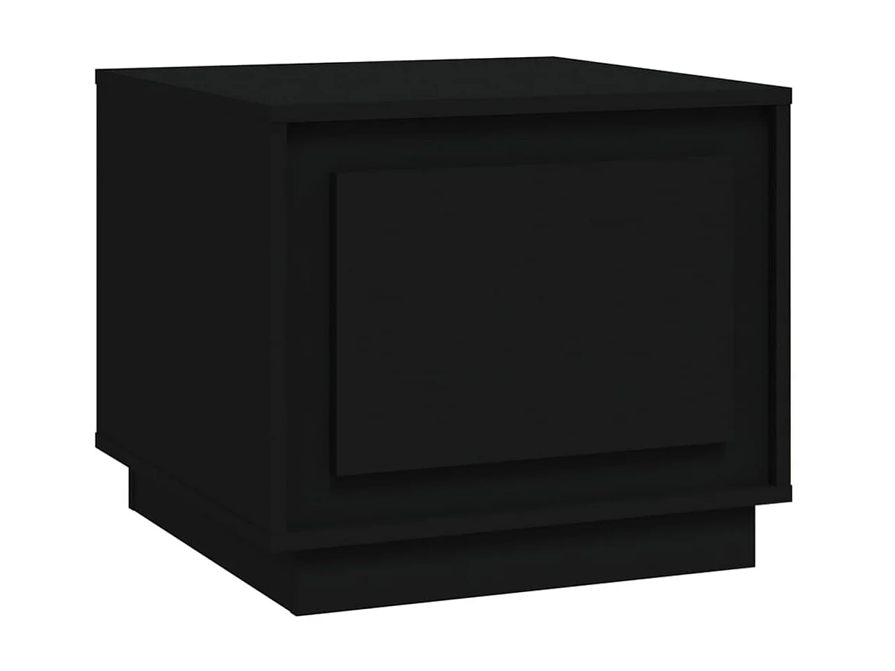 Table basse noir 51x50x44 cm bois d'ingénierie