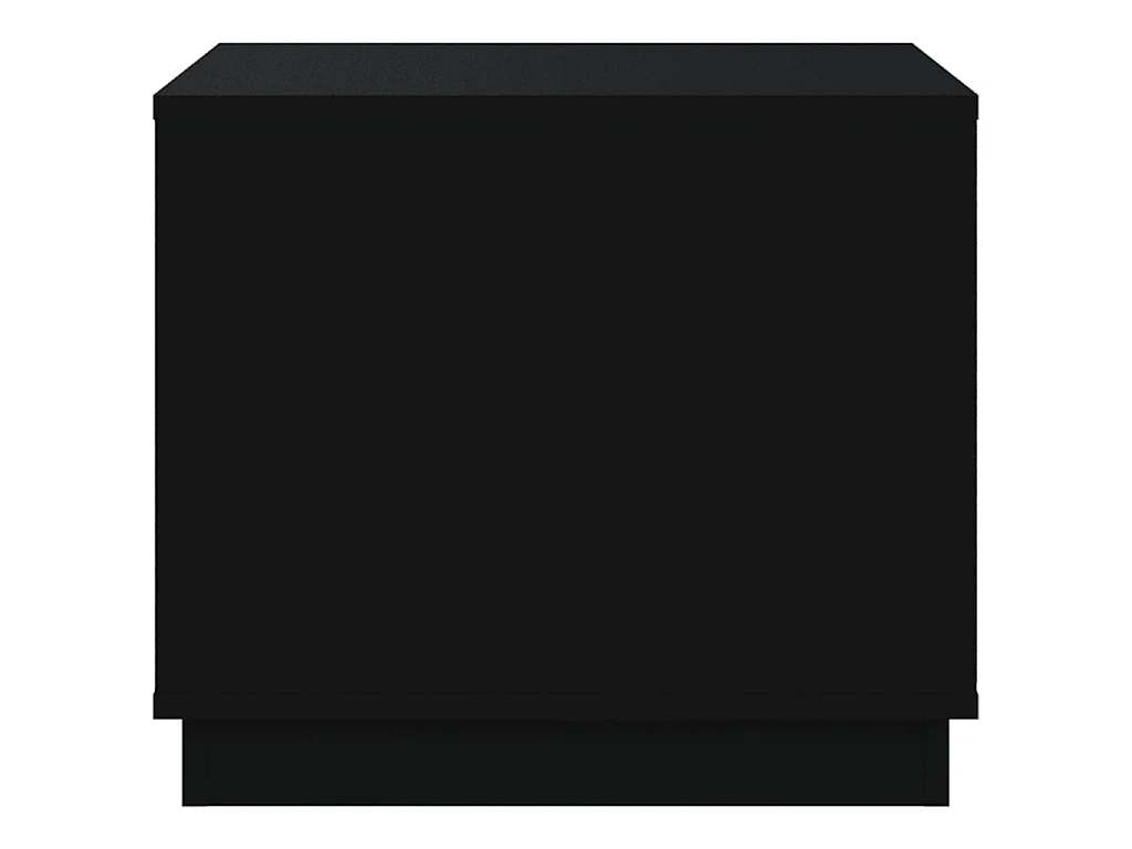 Table basse noir 51x50x44 cm bois d'ingénierie