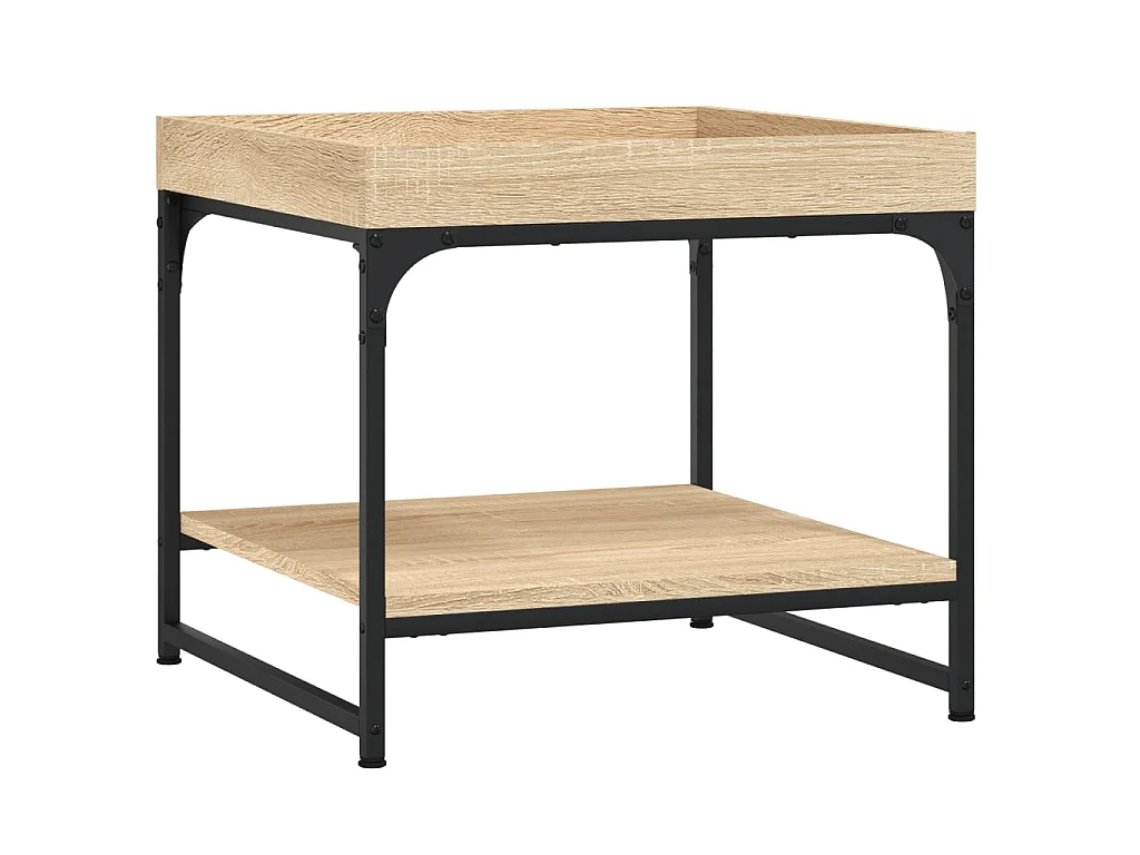 Gouden Sonoma eiken salontafel 49,5x49,5x45 cm samengesteld hout