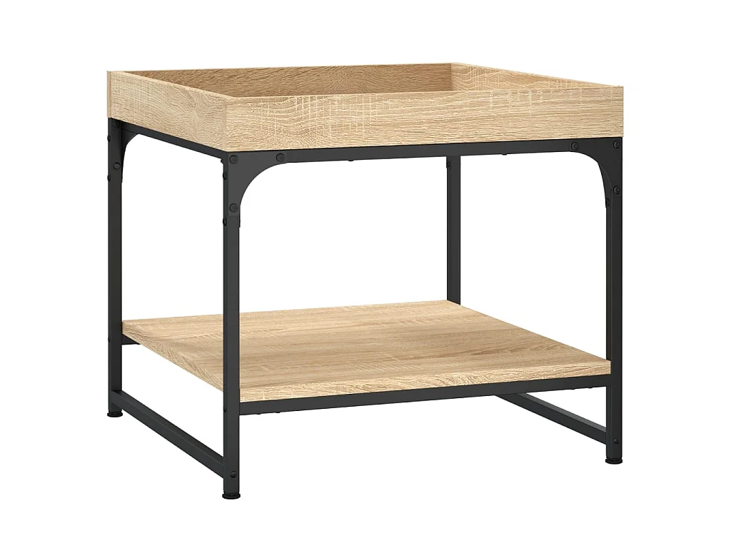 Gouden Sonoma eiken salontafel 49,5x49,5x45 cm samengesteld hout