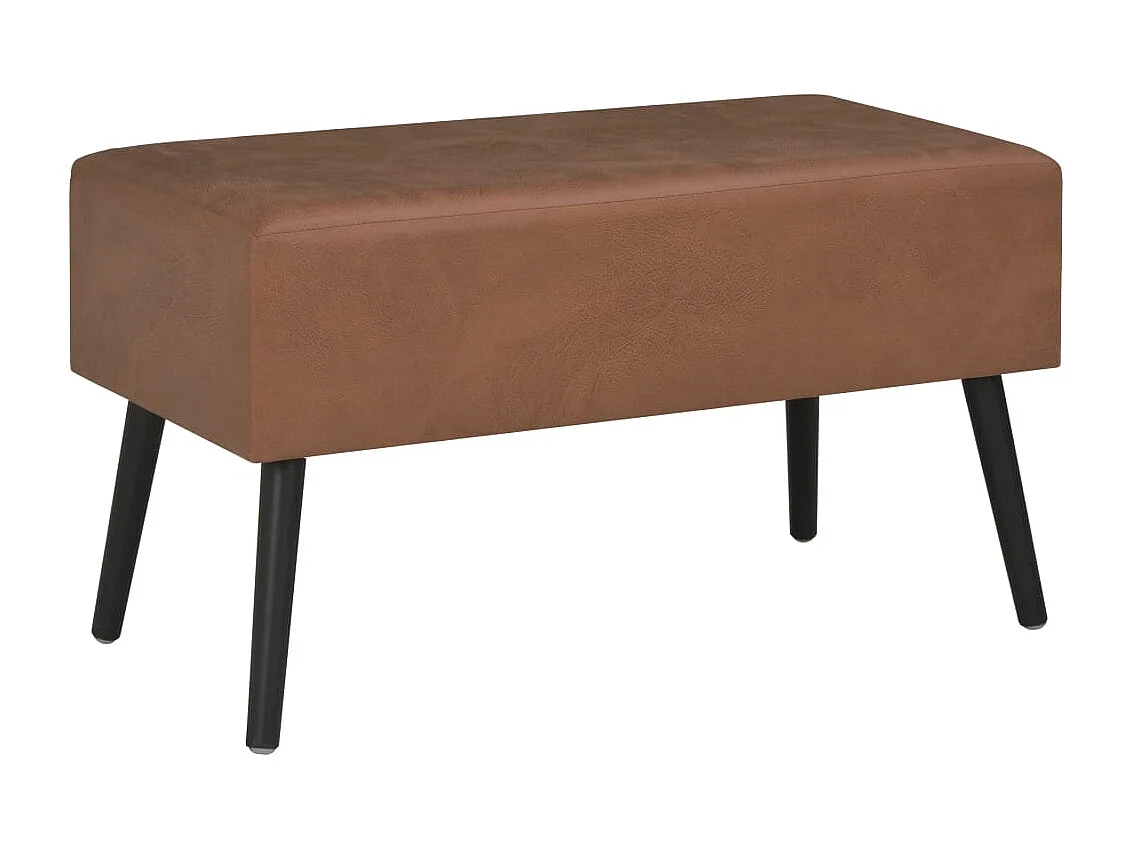Gold Salontafel Donkerbruin 80x40x46 cm Kunstleer