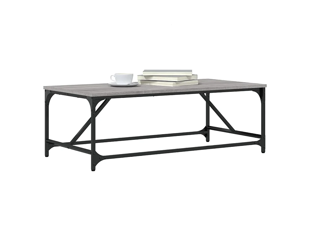 Table basse Sonoma gris 100x50x35 cm Bois d'ingénierie