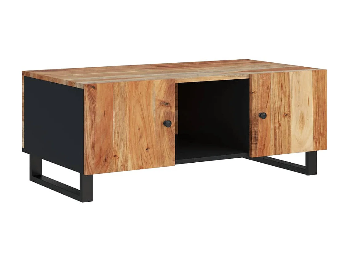 Table basse 100x54x40 cm bois d'acacia solide et d'ingénierie
