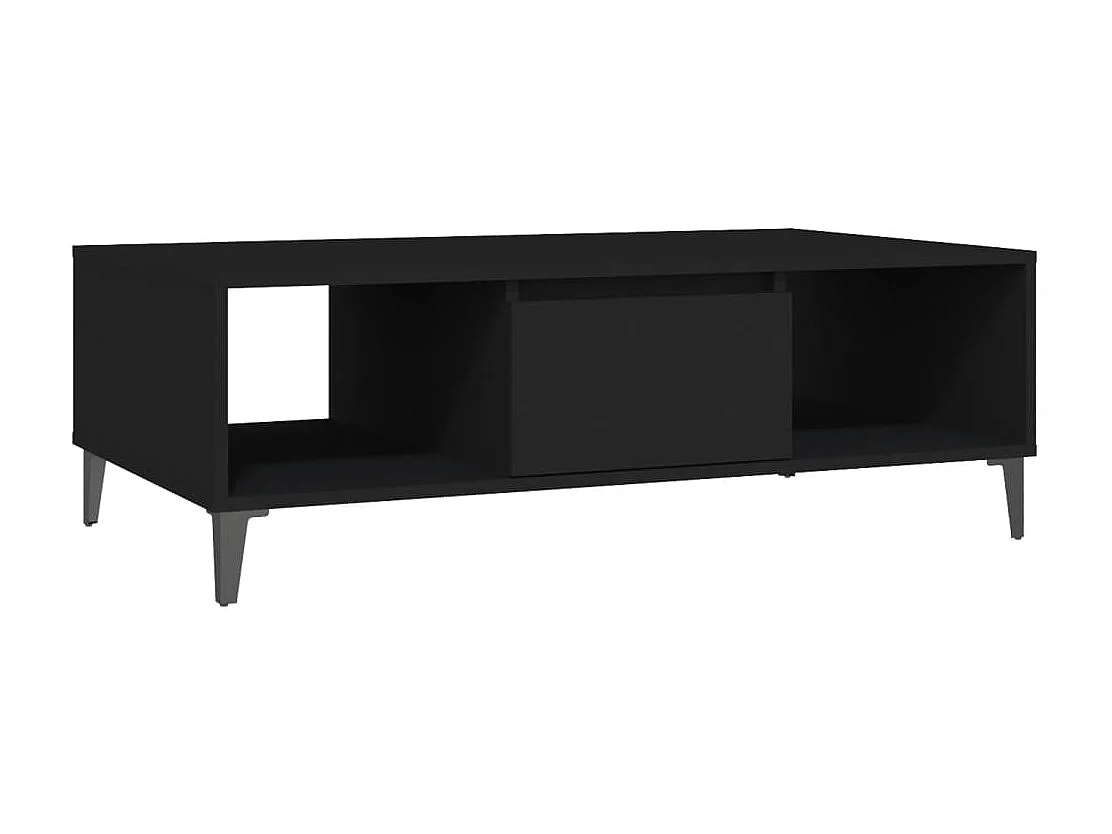 Table basse Noir 103,5x60x35 cm Aggloméré