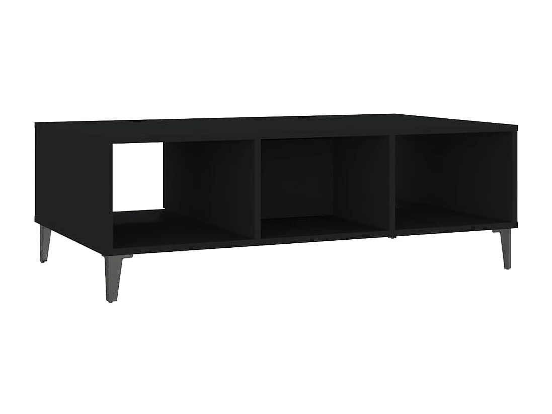 Table basse Noir 103,5x60x35 cm Aggloméré