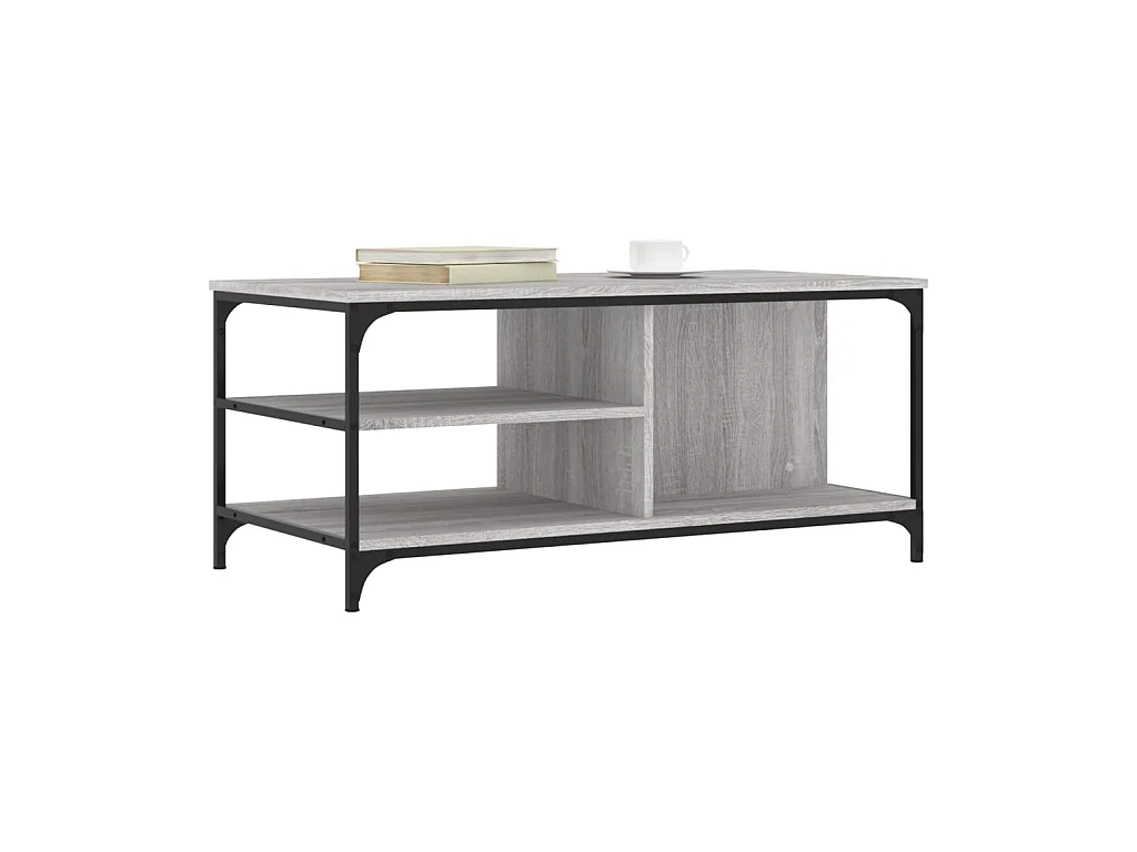 Gold Sonoma grijze salontafel 100x50x45 cm Bewerkt hout