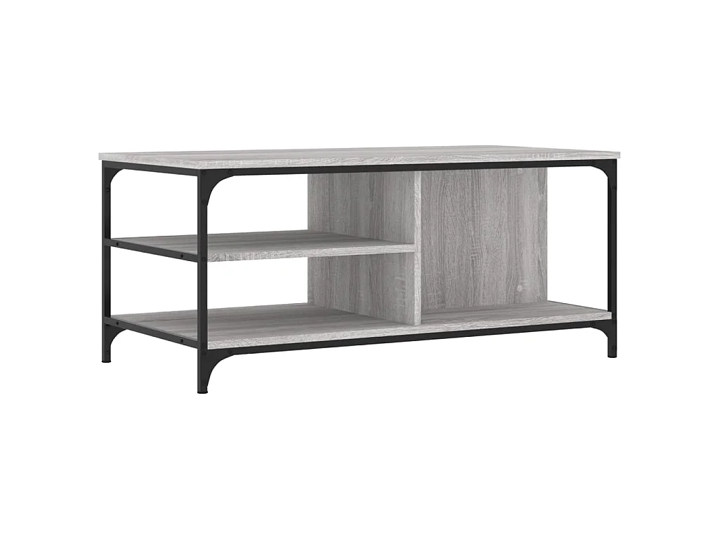 Table basse Sonoma gris 100x50x45 cm Bois d'ingénierie