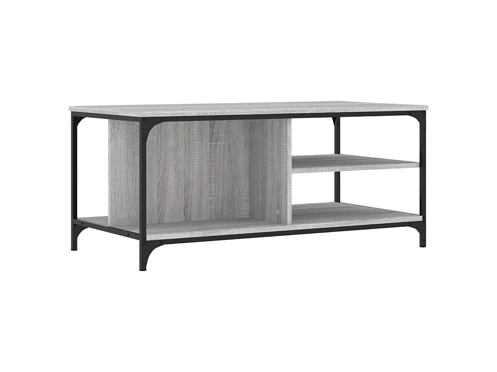 Table basse Sonoma gris 100x50x45 cm Bois d'ingénierie