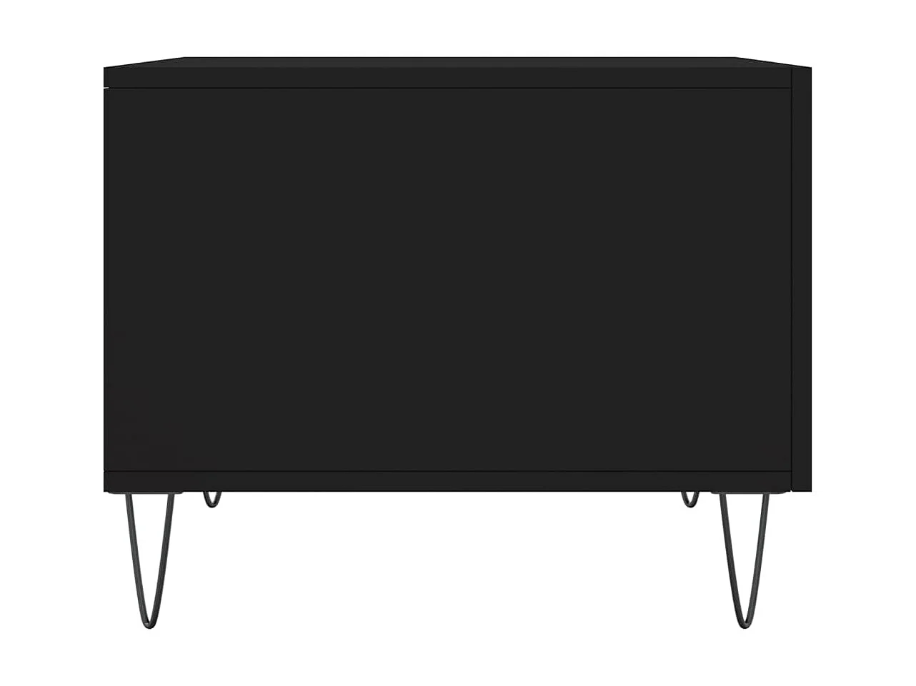 Table basse Noir 50x50x40 cm Bois d'ingénierie