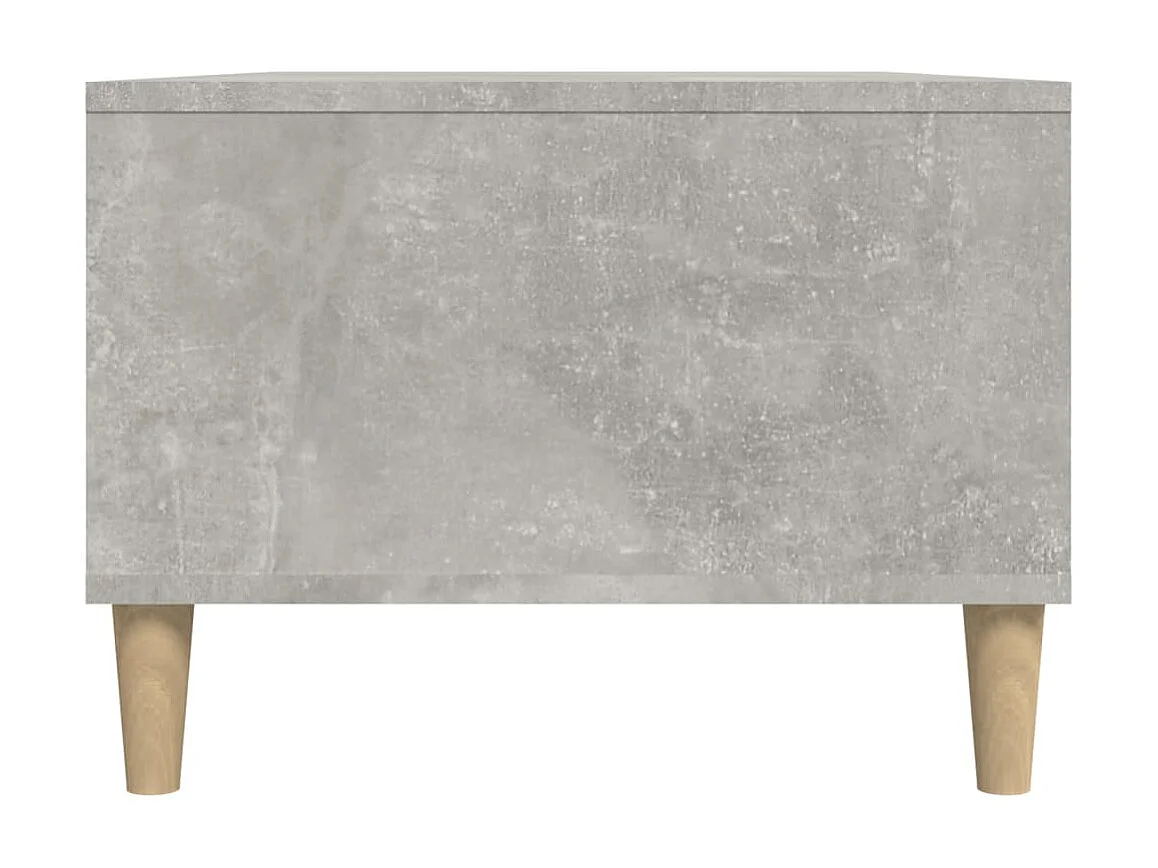 Mesa de centro dourada Concreto cinza 90x50x36,5 cm Madeira trabalhada