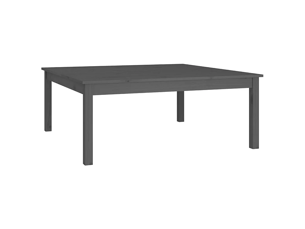 Gold Salontafel Grijs 100x100x40 cm Massief grenenhout