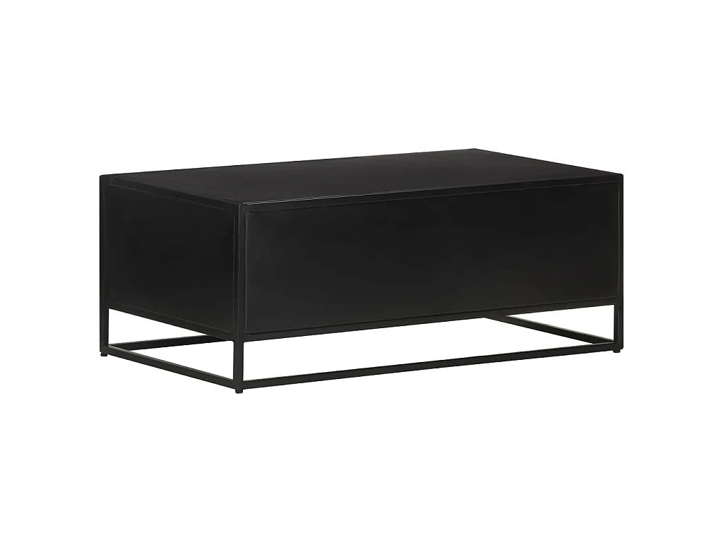 Tavolino Gold 90x50x35 cm Legno di mango grezzo