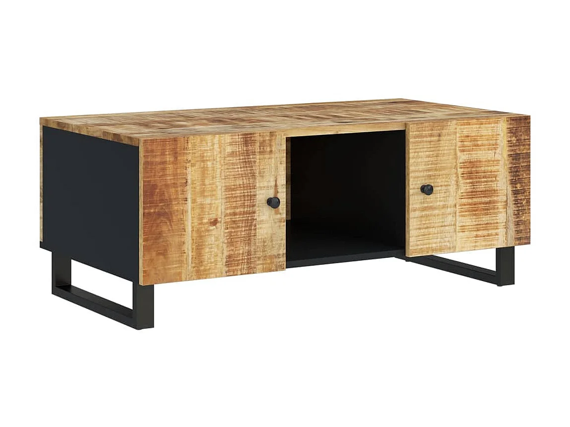 Tavolino da caffè Gold 100x54x40 cm Legno massello di mango ingegnerizzato