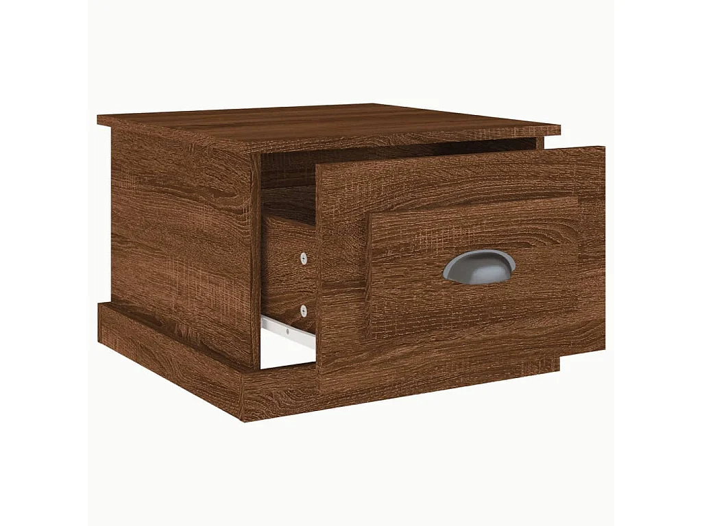 Gold Salontafel Bruin eiken 50x50x35 cm Bewerkt hout