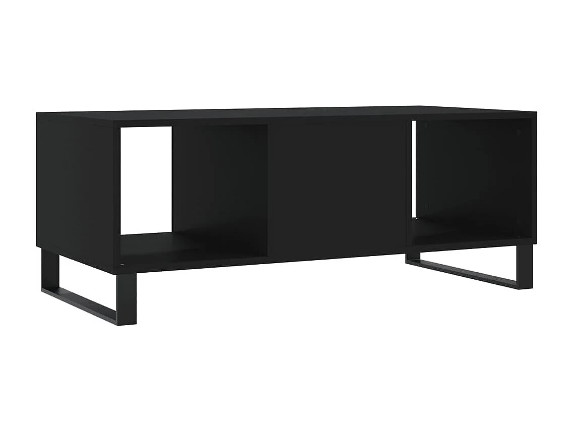 Table basse noir 102x50x40 cm bois d'ingénierie