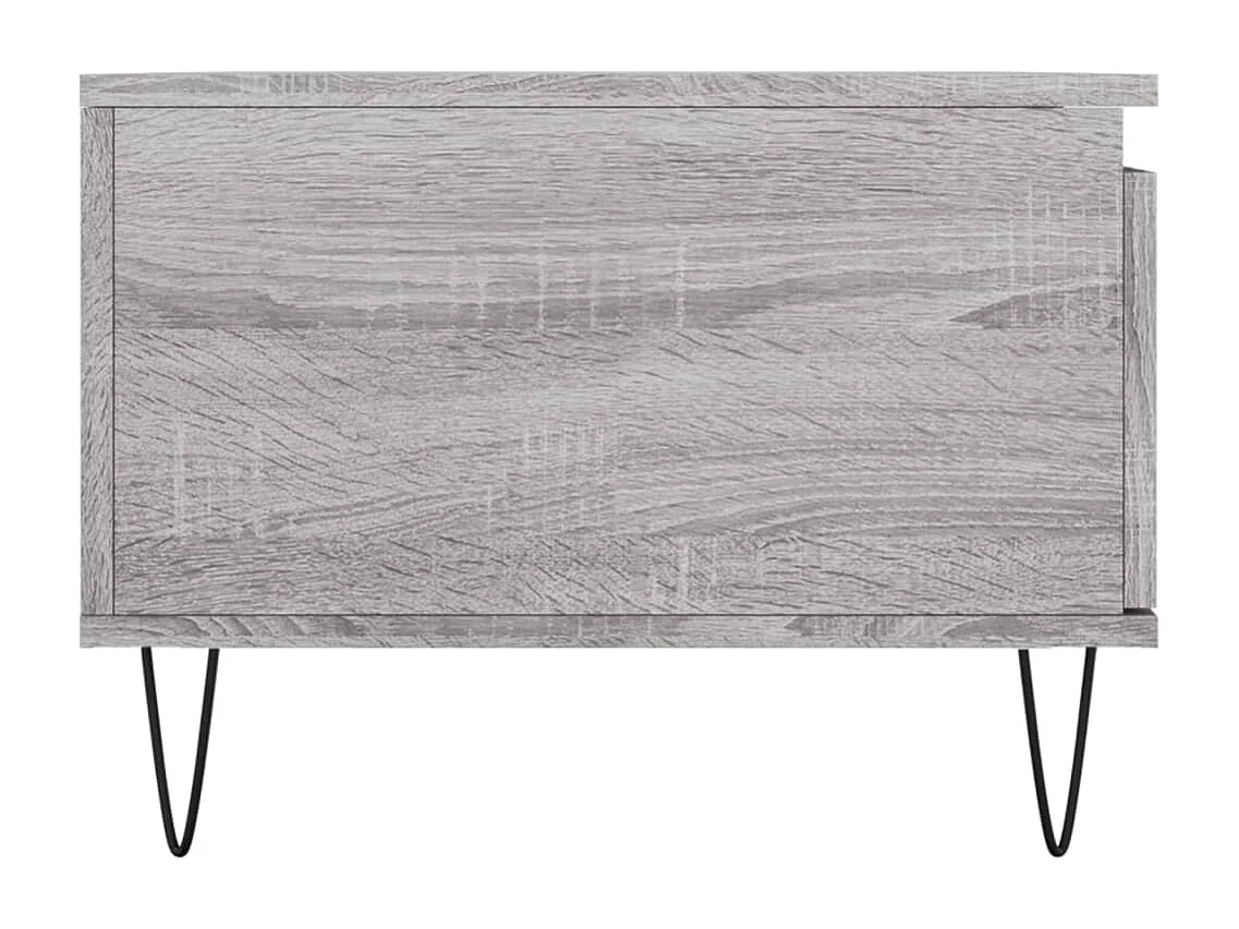 Gouden Sonoma grijze salontafel 90x50x36,5 cm Bewerkt hout