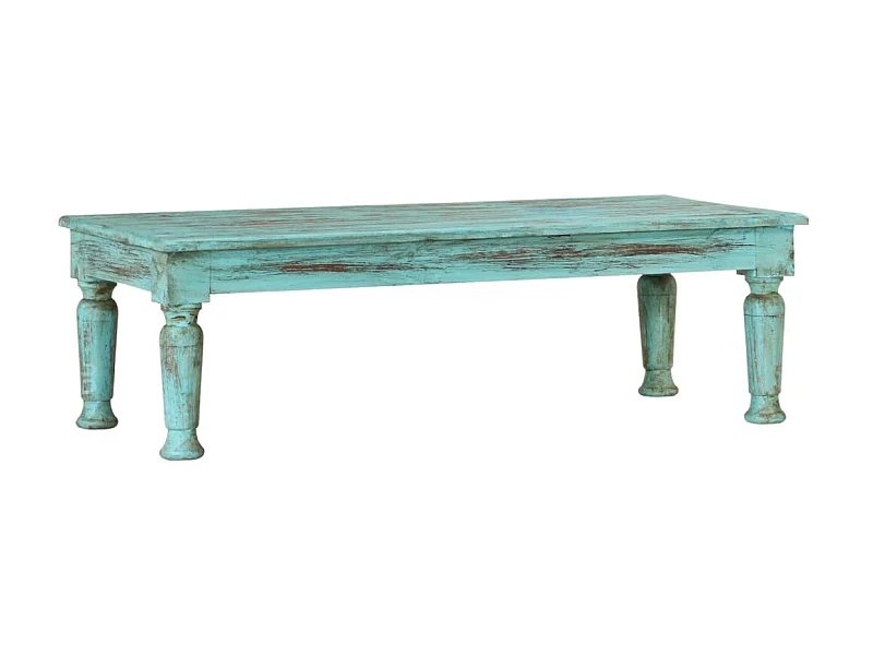 Mesa de centro Gold 110x50x34 cm Madera maciza recuperada