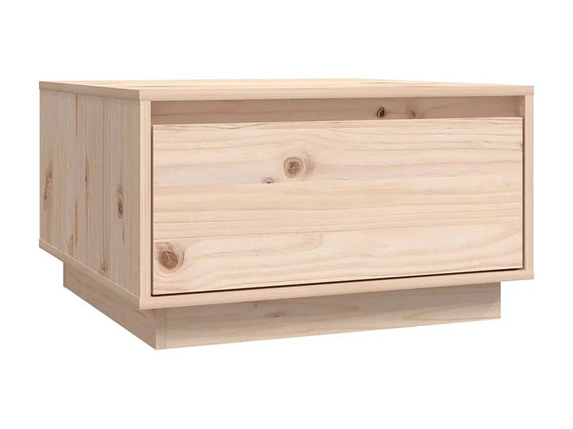 Tavolino Gold 55x56x32 cm Legno di pino massiccio