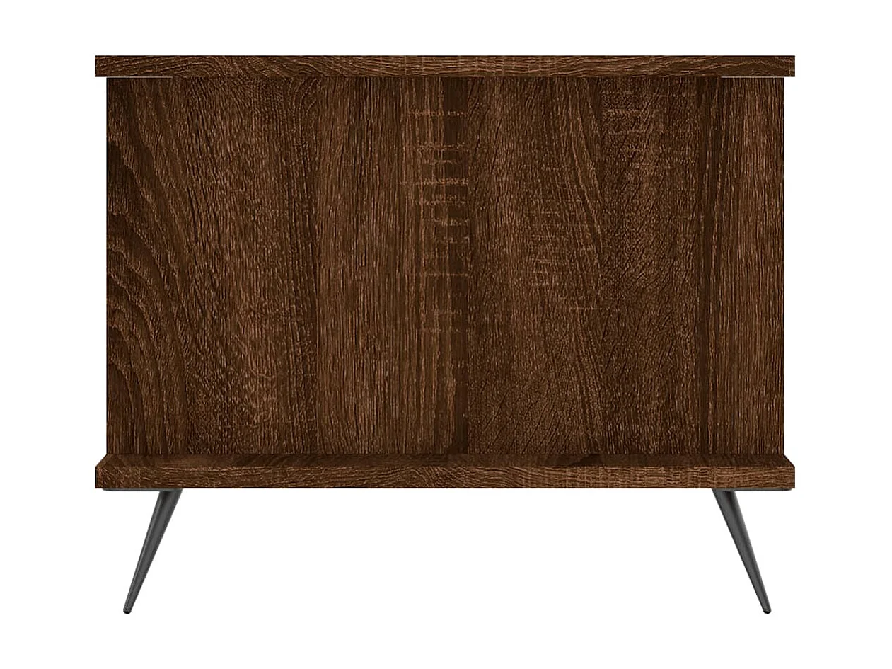 Table basse chêne marron 90x50x40 cm bois d'ingénierie