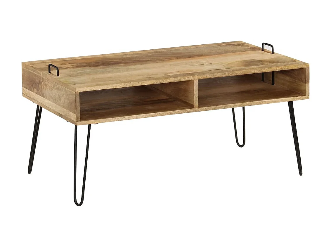 Table basse Bois de manguier massif 100 x 60 x 45 cm