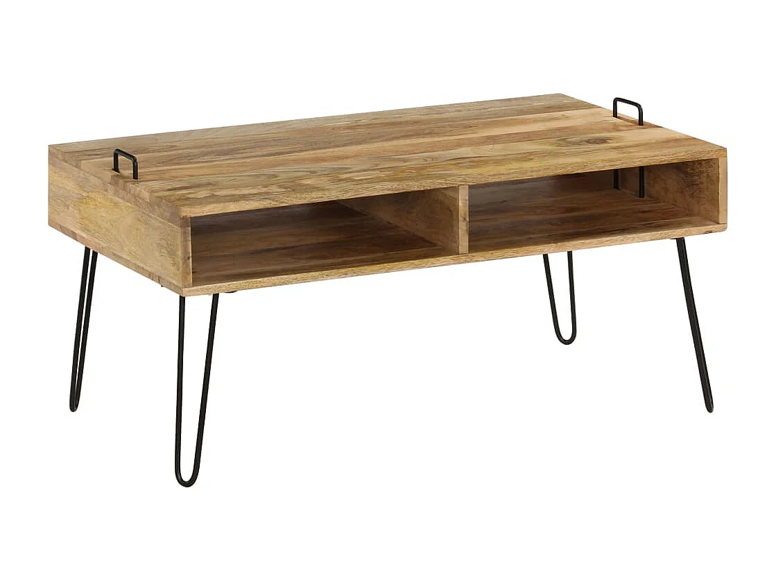 Table basse Bois de manguier massif 100 x 60 x 45 cm