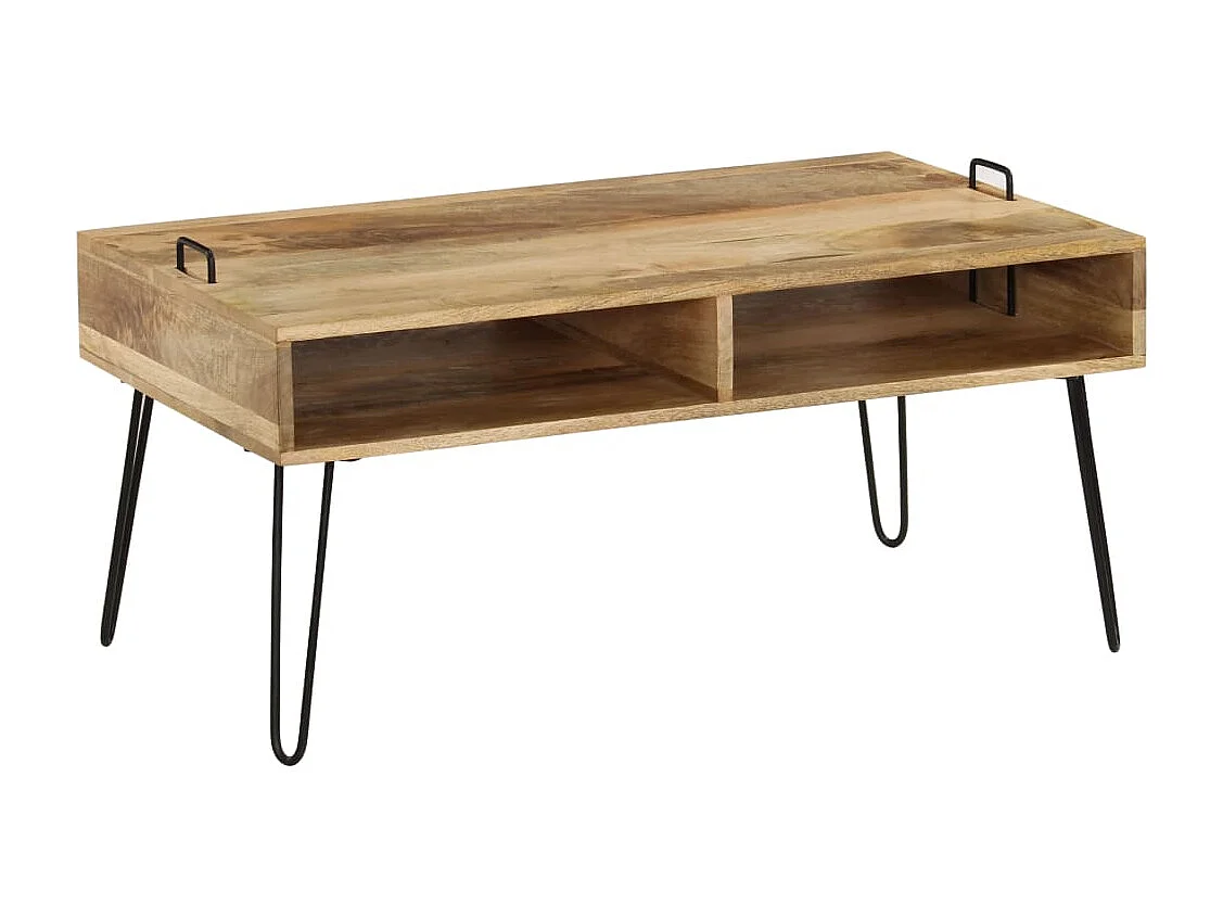 Table basse Bois de manguier massif 100 x 60 x 45 cm