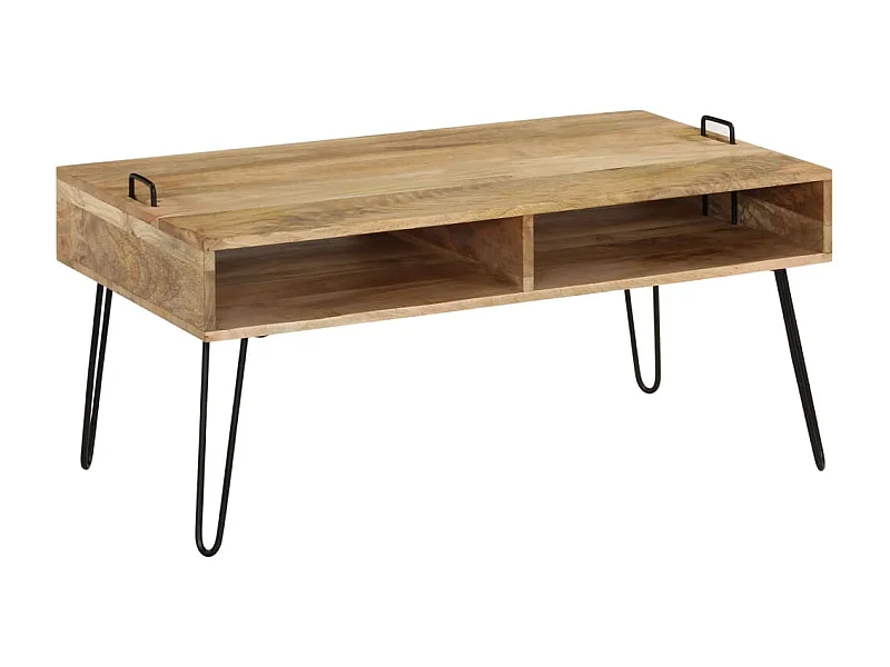 Table basse Bois de manguier massif 100 x 60 x 45 cm