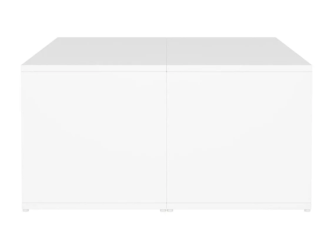 Mesas de centro Gold 4 piezas Aglomerado blanco 33x33x33 cm