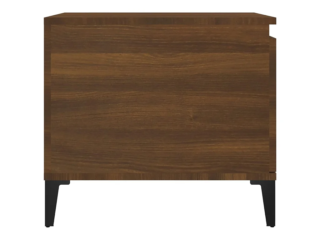 Mesa de centro Gold Roble marrón 100x50x45 cm Madera contrachapada