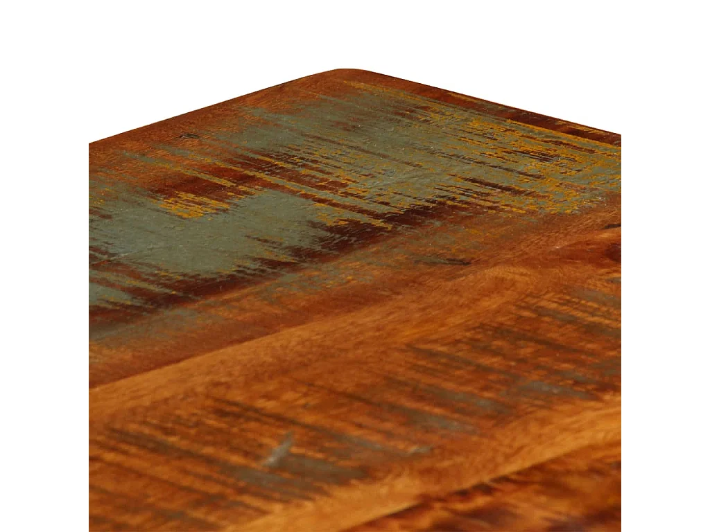 Mesa de centro y estante Gold 100x60x35 cm Madera maciza recuperada