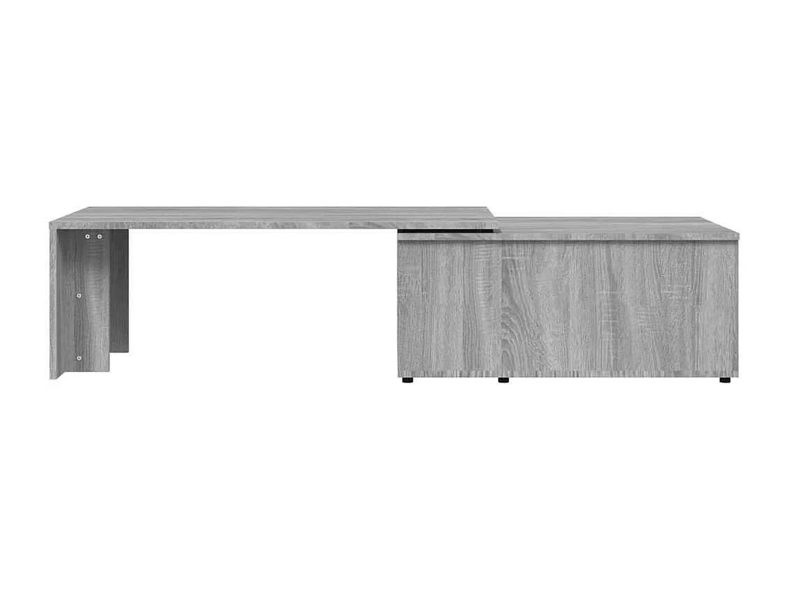 Gouden Sonoma grijze salontafel 150x50x35 cm Bewerkt hout