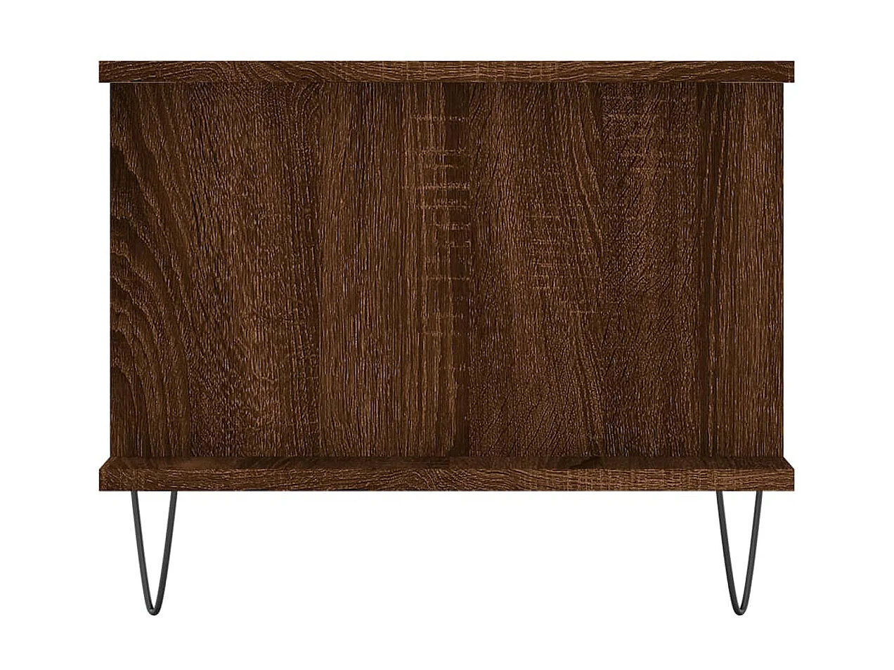 Mesa de centro de carvalho marrom dourado 90x50x40 cm madeira projetada