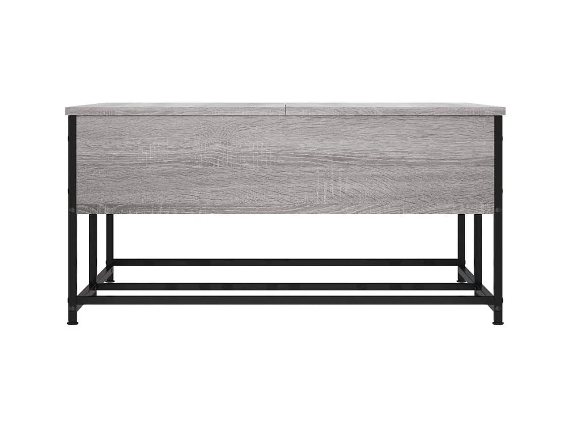 Table basse sonoma gris 80x80x40 cm bois d'ingénierie