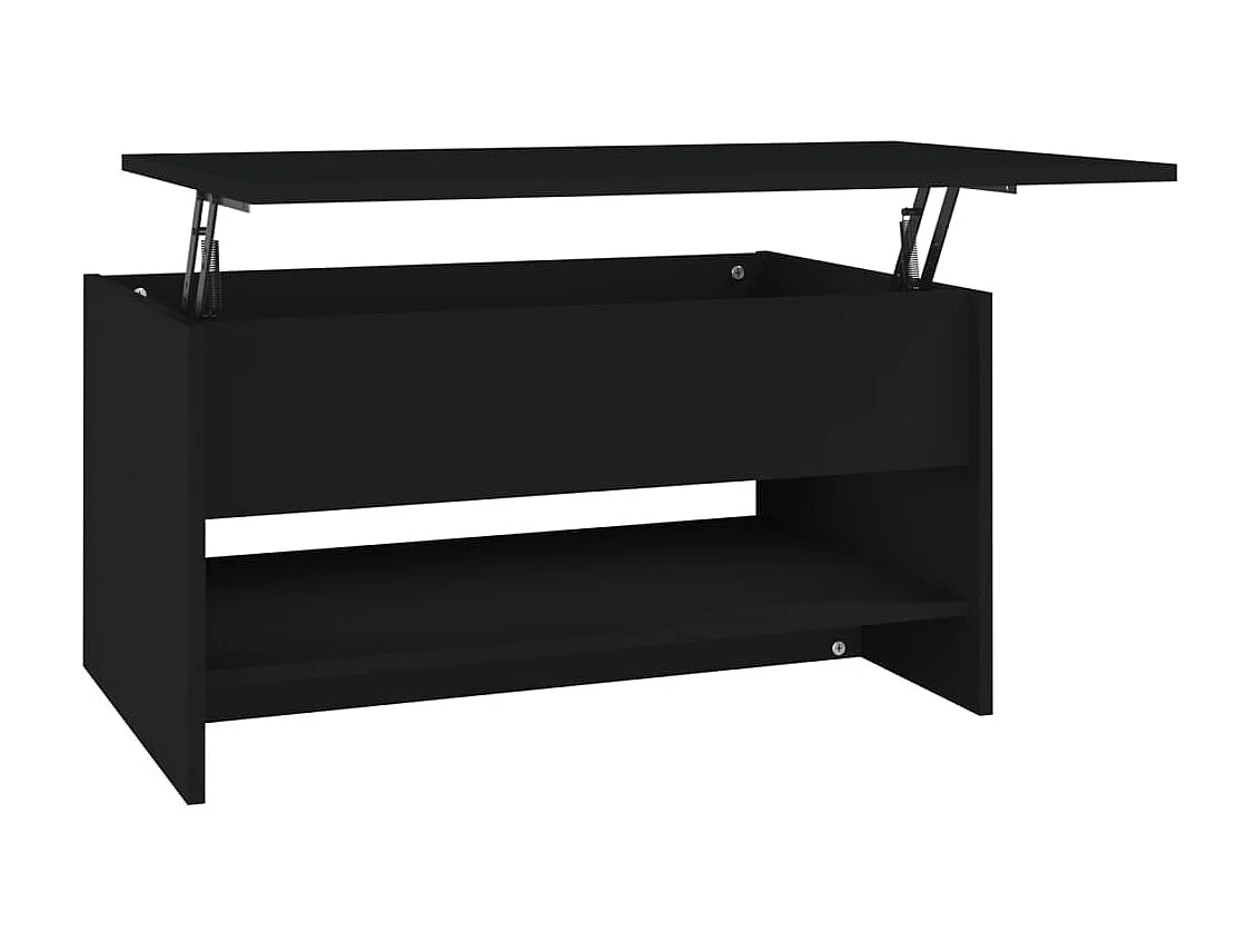 Mesa de centro dourada preta 80x50x40 cm Madeira trabalhada