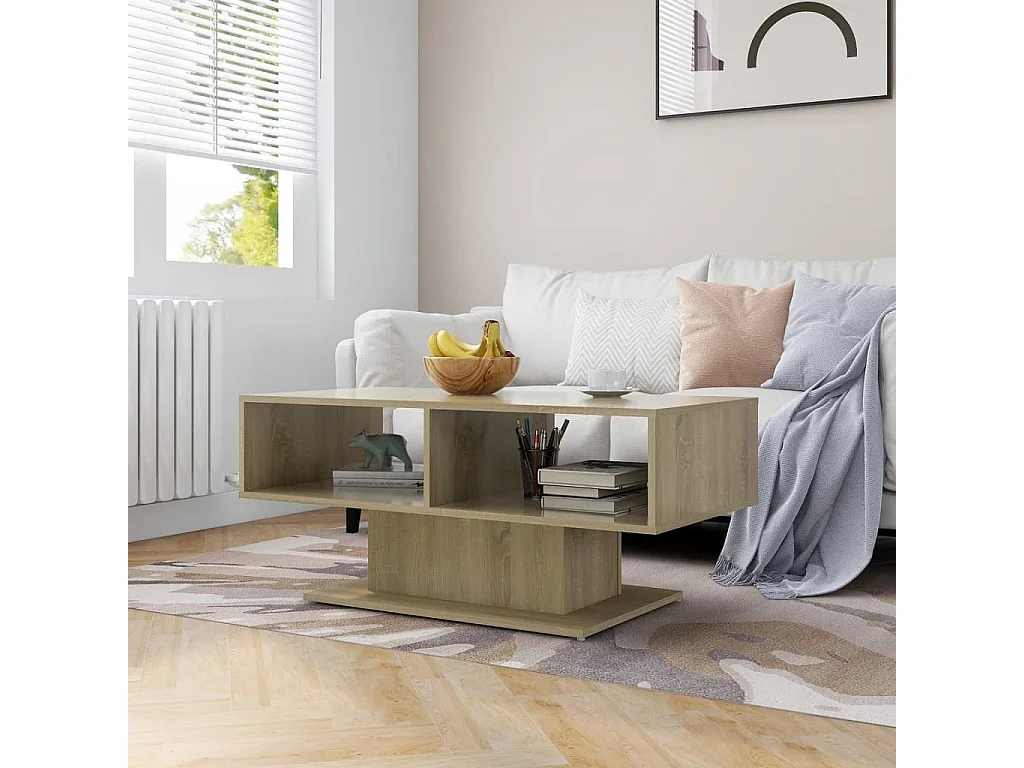 Tavolino Gold Rovere Sonoma 103,5x50x44,5 cm Truciolare