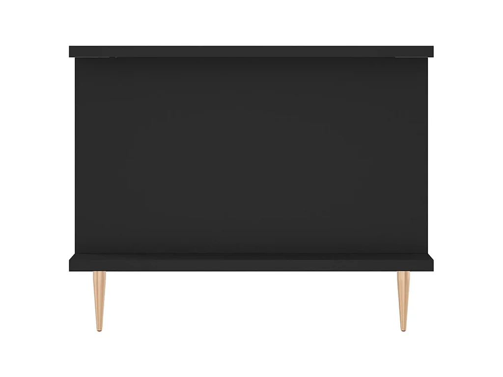 Table basse noir 90x50x40 cm bois d'ingénierie