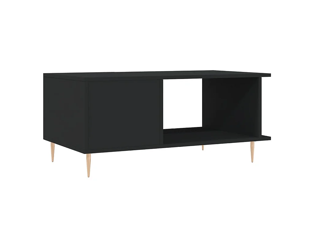 Gold Salontafel zwart 90x50x40 cm samengesteld hout