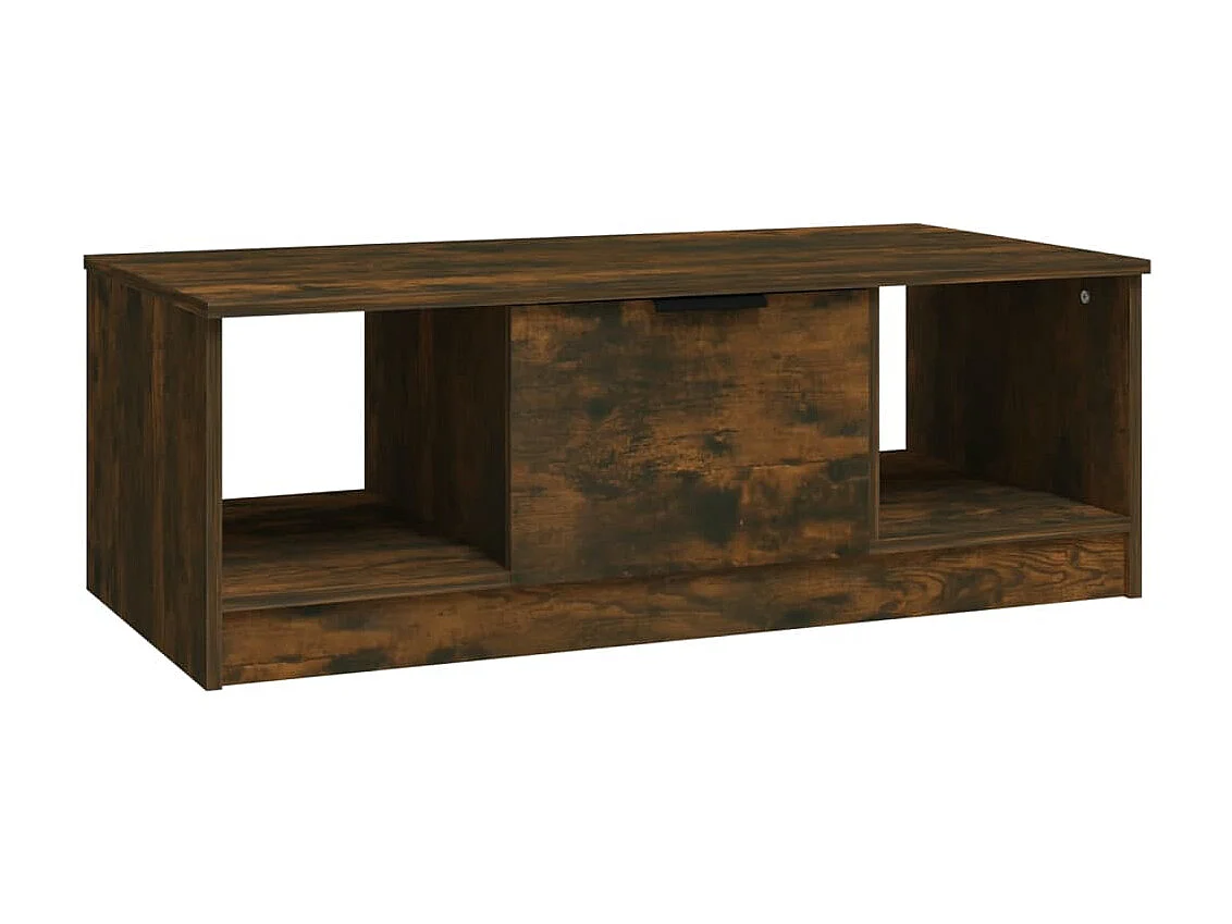 Mesa de centro roble ahumado Gold 102x50x36 cm madera contrachapada