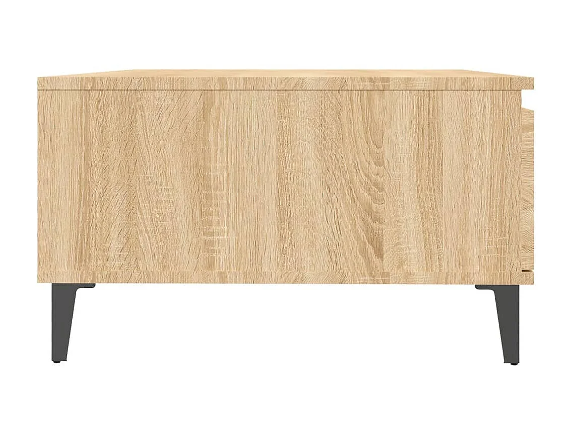 Mesa de centro Gold Roble Sonoma 90x60x35 cm Aglomerado