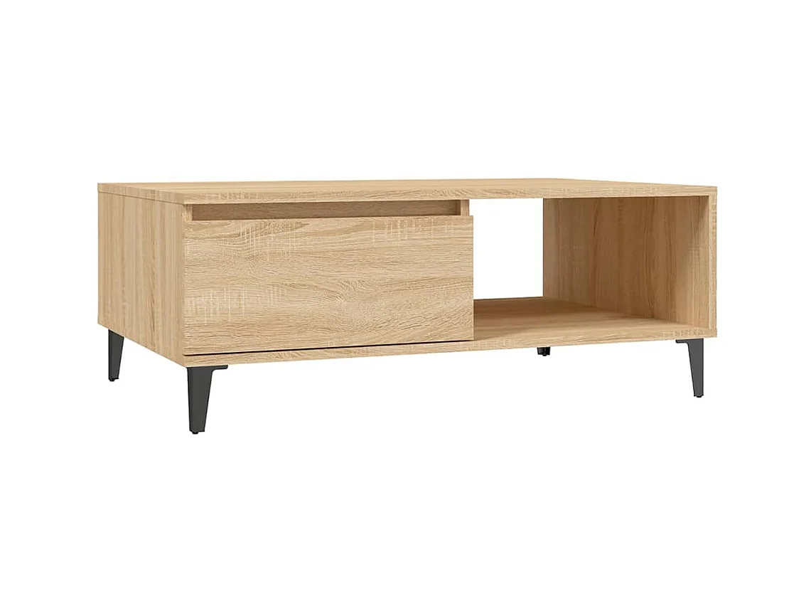 Gold Salontafel Sonoma eiken 90x60x35 cm Spaanplaat