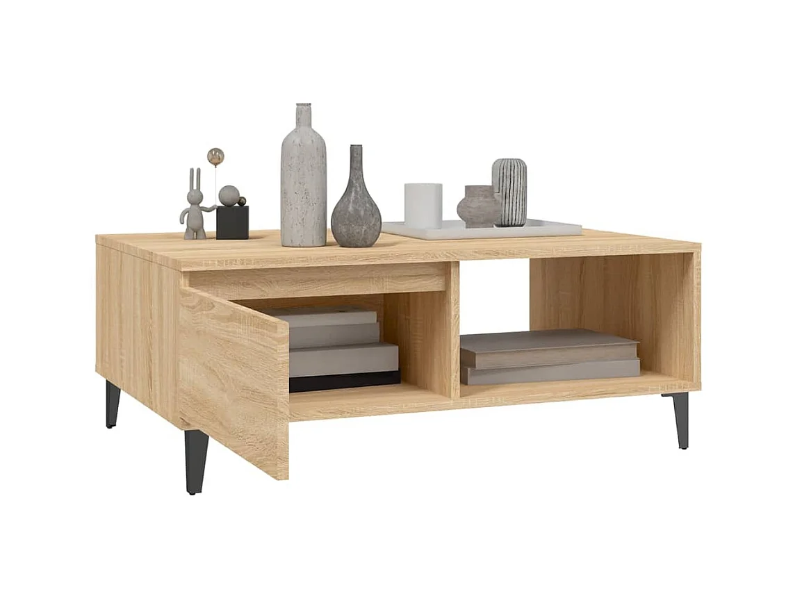 Gold Salontafel Sonoma eiken 90x60x35 cm Spaanplaat