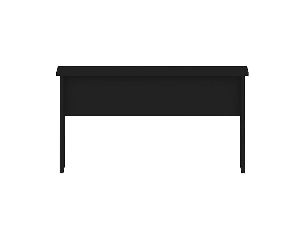 Goldfarbener Couchtisch, Schwarz, 80 x 50,5 x 41,5 cm, Holzwerkstoff