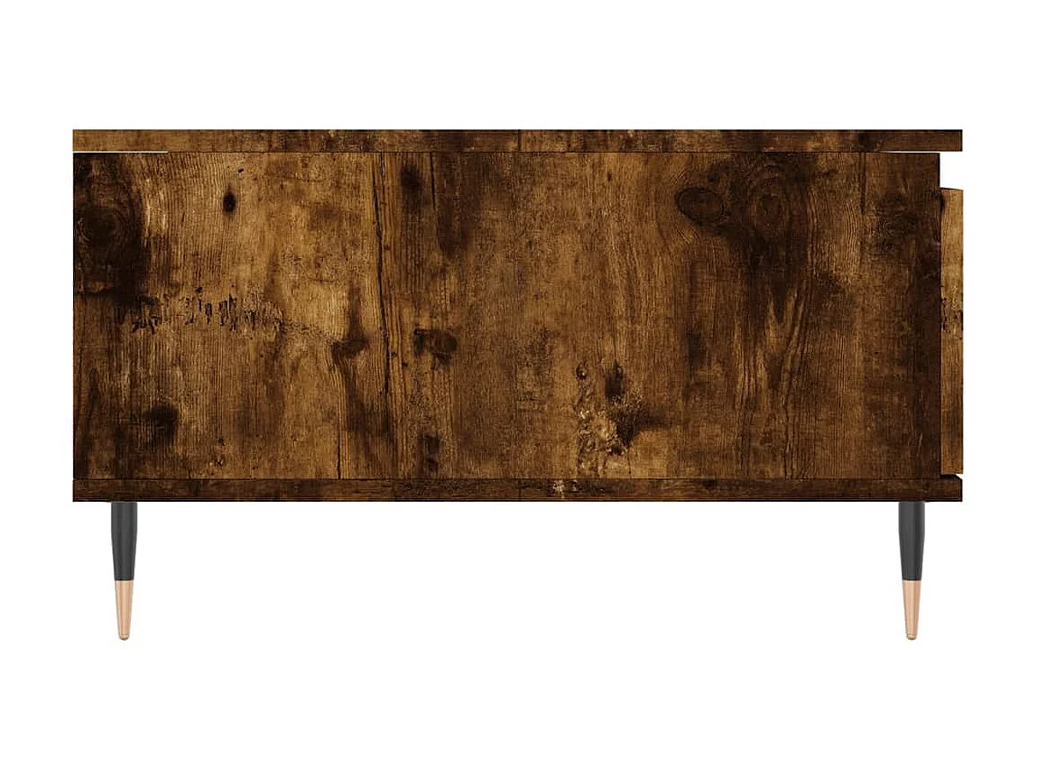 Goud Gerookt eiken salontafel 90x60x35 cm samengesteld hout